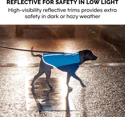 Show full view: FurHaven Pro-Fit Dog Coat, Aquamarine, Large slide 7 of 10