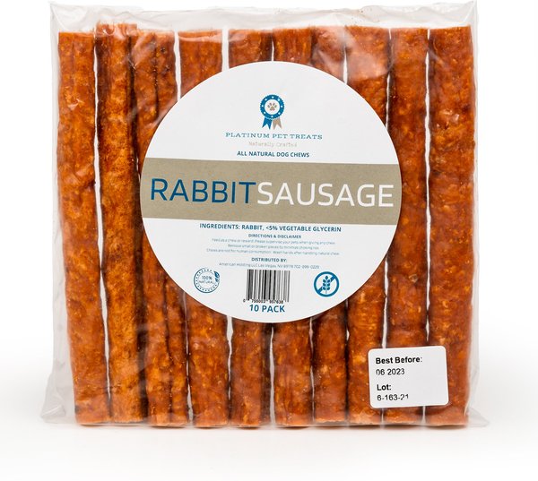 Temporarily Unavailable PLATINUM PET TREATS The Sausage Rabbit Dog