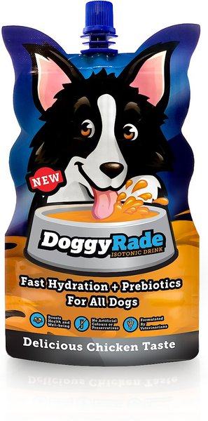 Tonisity DoggyRade Prebiotic Chicken Flavored Digestive Supplement for Dogs, 500-mL pouch, pack of 6 slide 1 of 2