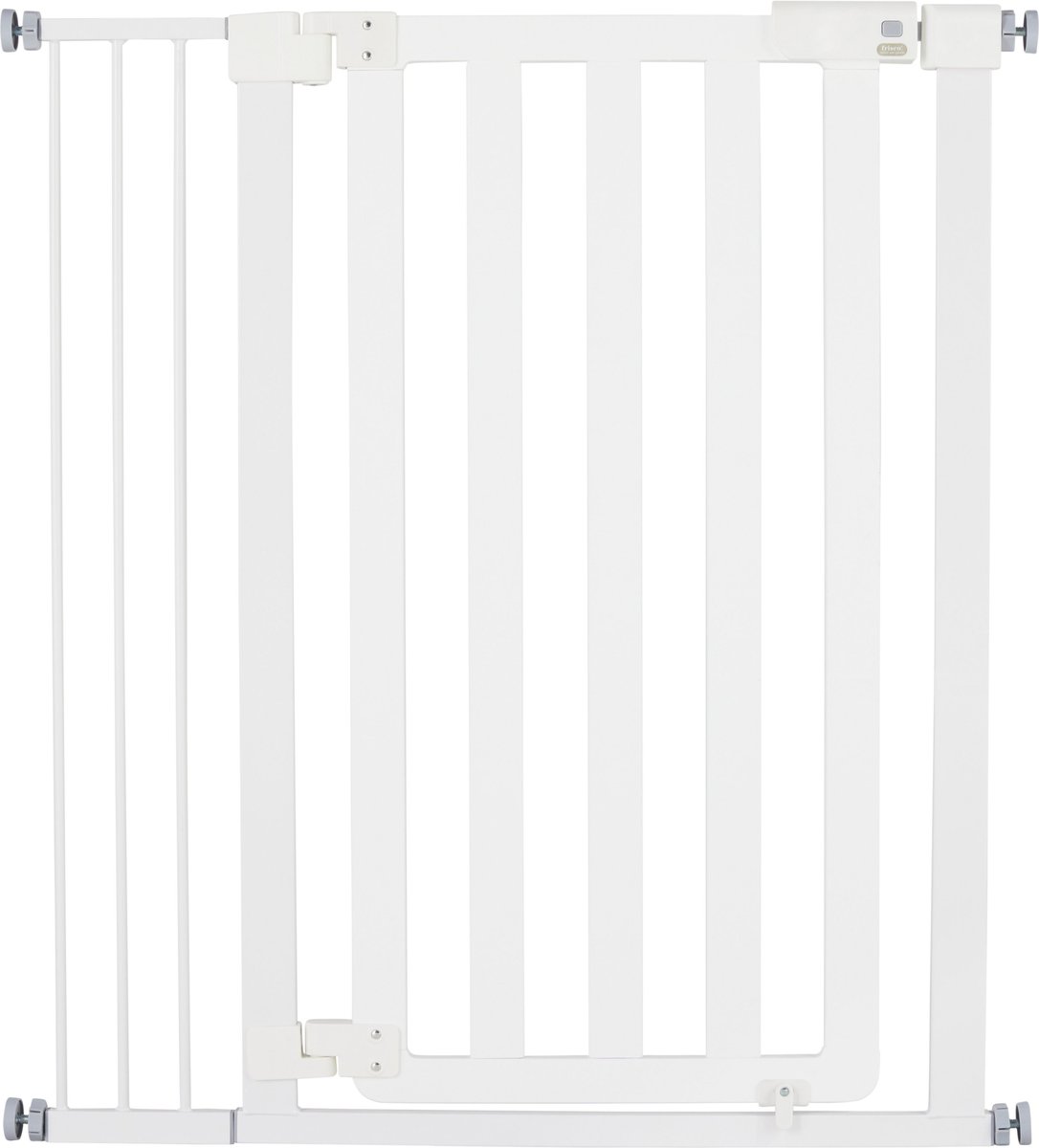 FRISCO Wood & Metal Extra Tall Autoclose Dog Gate, 41in, White
