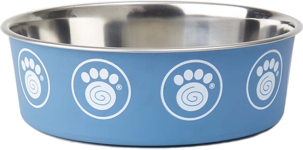 PetRageous Designs Capri Stainless-Steel Dog Bowl, Blue, 8.75-cup slide 1 of 2