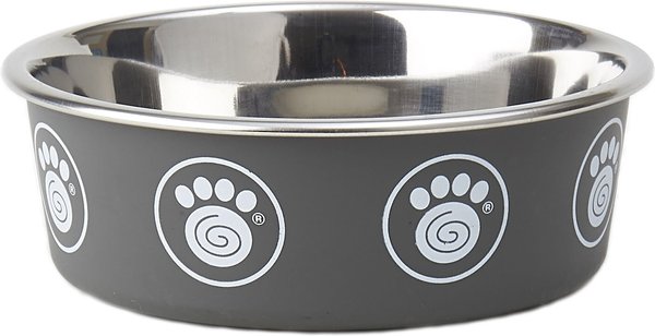 PetRageous Designs Capri Stainless-Steel Dog Bowl, Gray, 1.75-cup slide 1 of 2