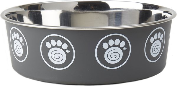 PetRageous Designs Capri Stainless-Steel Dog Bowl, Gray, 8.75-cup slide 1 of 2