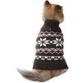 Frisco Gray Chevron Print Dog & Cat Sweater, Medium