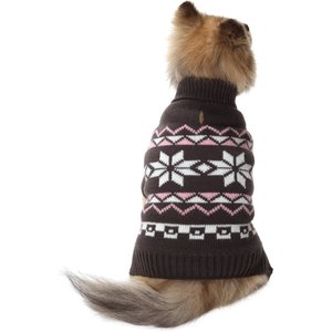 Frisco Gray Chevron Print Dog & Cat Sweater, Medium