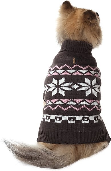Frisco Gray Chevron Print Dog & Cat Sweater, Large slide 1 of 8