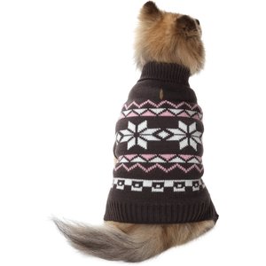 Frisco Gray Chevron Print Dog & Cat Sweater, XX-Large