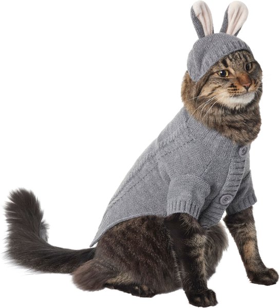 Frisco Bunny Hooded Dog & Cat Sweater, X-Small slide 1 of 8