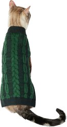 Frisco Multi Cable Dog & Cat Sweater, Teal, X-Small
