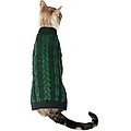 Frisco Multi Cable Dog & Cat Sweater, Teal, Small