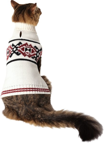 Frisco Geometric Pattern Dog & Cat Sweater, Small slide 1 of 9