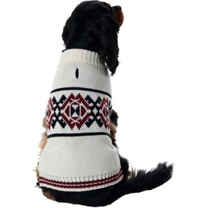 Frisco Geometric Pattern Dog & Cat Sweater, Large