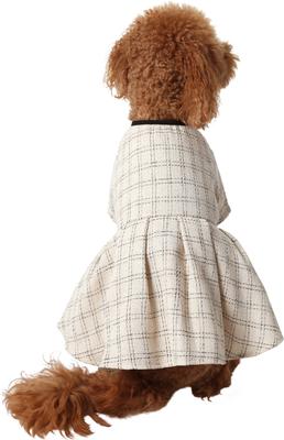 Show full view: Frisco Tweed Weave Ruffle Skirt Dog & Cat Dress, X-Small slide 3 of 9