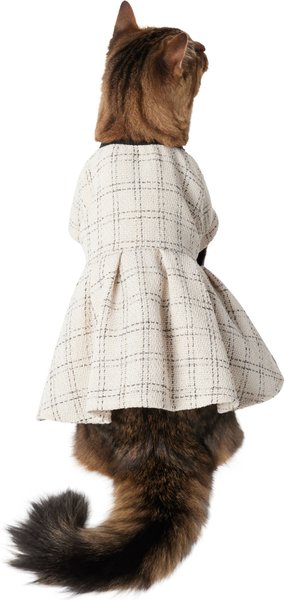 Frisco Tweed Weave Ruffle Skirt Dog & Cat Dress, Small slide 1 of 8