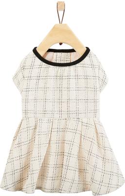 Show full view: Frisco Tweed Weave Ruffle Skirt Dog & Cat Dress, X-Large slide 3 of 8