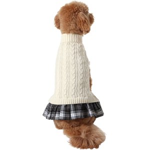 Frisco Plaid Dog & Cat Sweater Dress, Medium