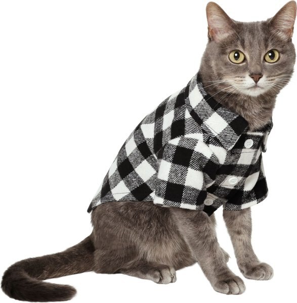 Frisco Black Plaid Dog & Cat Shirt, X-Small slide 1 of 10