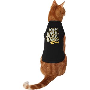 Frisco Nap Hard Play Hard Dog & Cat T-Shirt, X-Small
