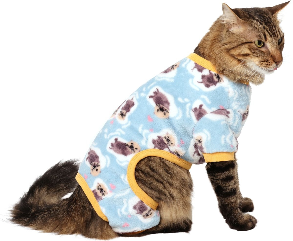 Frisco Love Otters Dog & Cat Fleece Pajamas