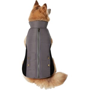 Frisco Faux Zipper Dog & Cat Jacket, Medium