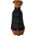 Frisco Lightweight Belted Puffer Dog & Cat Jacket, Black, Medium