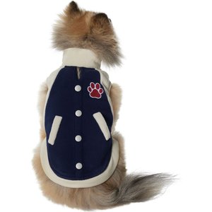 Frisco Lightweight Varsity Dog & Cat Jacket, Navy, X-Large