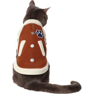 Frisco Varsity Dog & Cat Jacket, Small, Tan