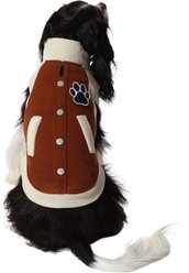 Frisco Lightweight Varsity Dog & Cat Jacket, Tan, Large