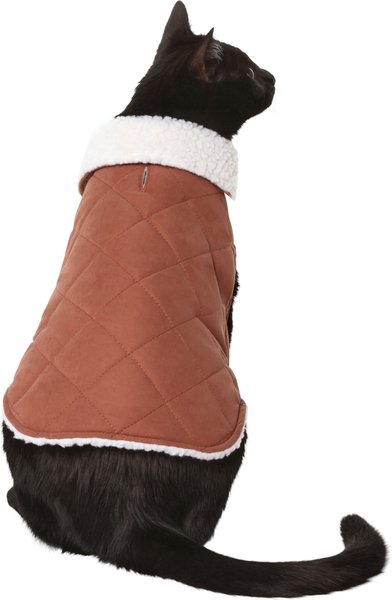 Frisco Mid-Heavyweight Fleece Lined Quilted Dog & Cat Coat, Small slide 1 of 9