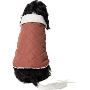 Frisco Fleece Lined Quilted Dog & Cat Coat, Large
