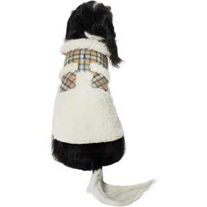 Frisco Plaid Pocket Dog & Cat Coat, Medium