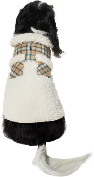 Frisco Lightweight Plaid Pocket Dog & Cat Coat, Large slide 1 of 8