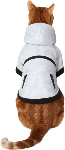 Frisco Mid-Heavyweight White Camouflage Dog & Cat Parka, Small slide 1 of 9