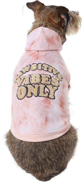 Frisco Pawsitive Vibes Only Dog & Cat Hoodie, Medium slide 1 of 8