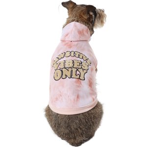 Frisco Pawsitive Vibes Only Dog & Cat Hoodie, Medium