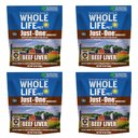 Whole Life Just One Beef Liver Value Pack Dog Freeze-Dried Treats, 18-oz bag, case of 4