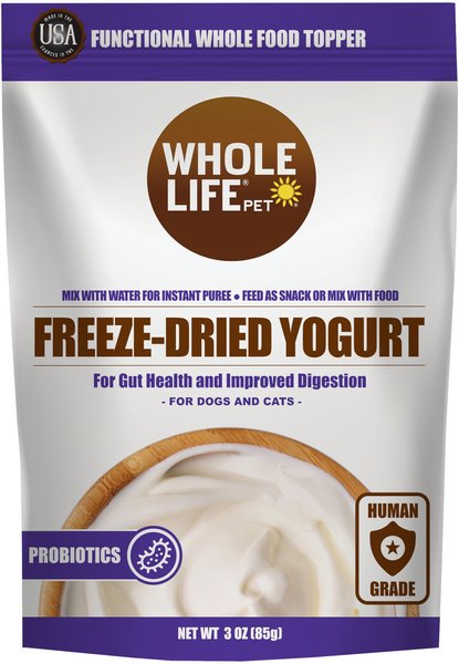 Whole Life Natural Solutions Yogurt Powder Dog & Cat Freeze-Dried Treats, 3-oz bag slide 1 of 10