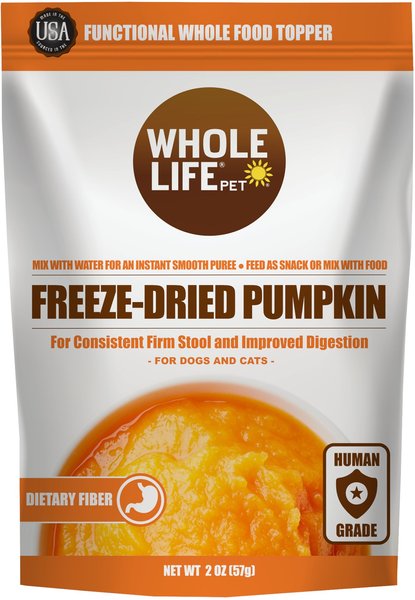 Whole Life Natural Solutions Pumpkin Powder Dog & Cat Freeze-Dried Treats, 2-oz bag slide 1 of 8