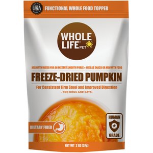 Whole Life Natural Solutions Pumpkin Powder Dog & Cat Freeze-Dried Treats, 2-oz bag