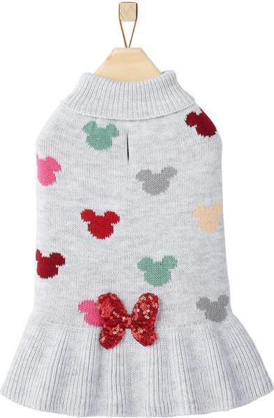 Disney Minnie Mouse Confetti Dog & Cat Sweater Dress, XXX-Large slide 1 of 6