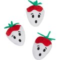 Frisco Halloween Ghost Strawberries Plush Cat Toy with Catnip, 3 count