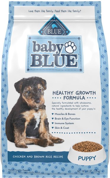Blue Buffalo Baby Blue Healthy Growth Formula Natural Chicken & Brown Rice Recipe Puppy Dry Food, 11-lb Bag