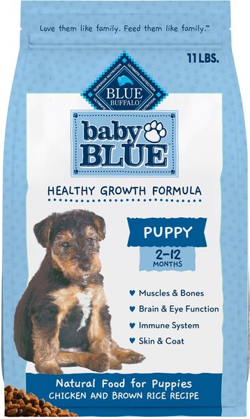 BLUE BUFFALO Baby Blue Healthy Growth Formula Natural Chicken & Brown ...