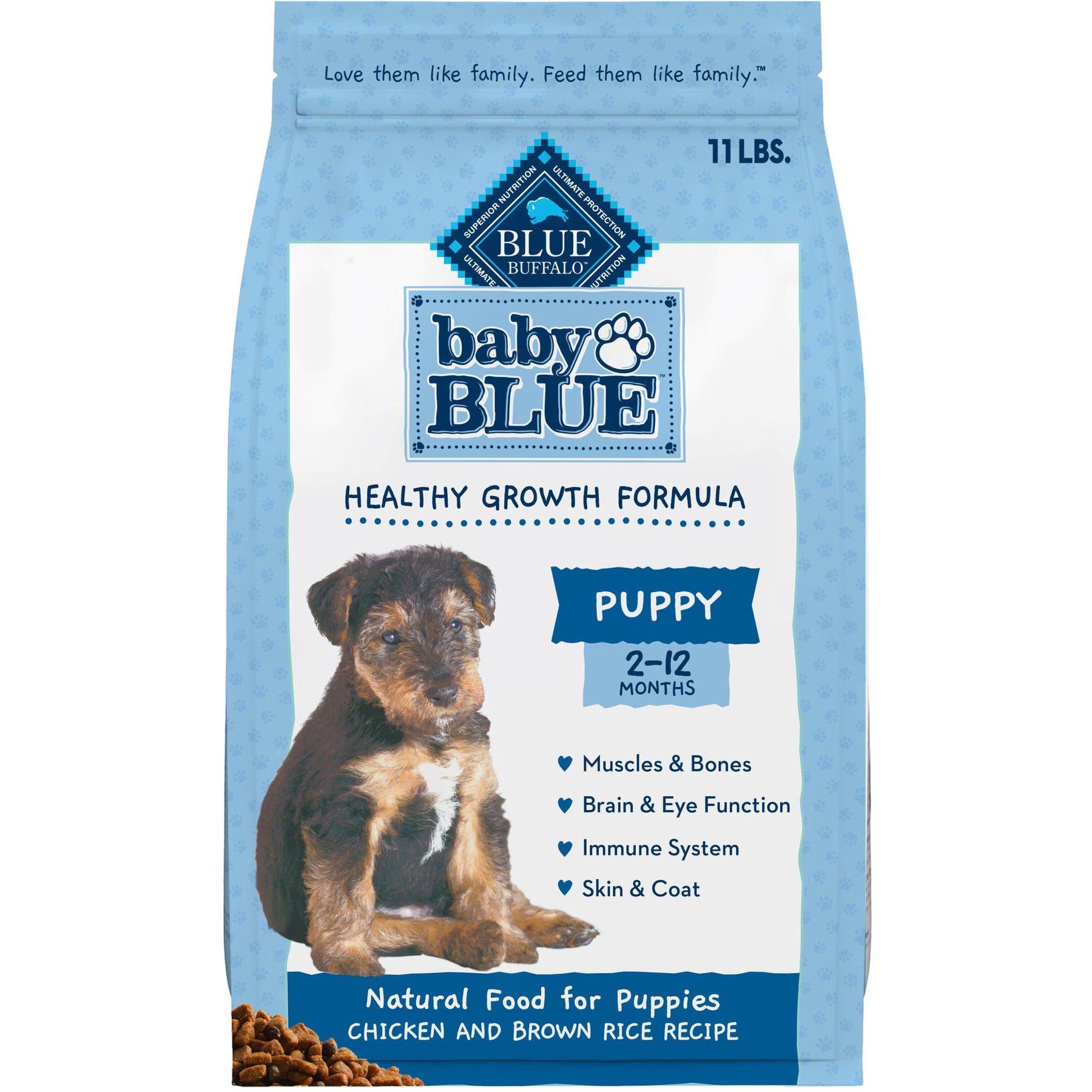 Blue food for puppies hotsell