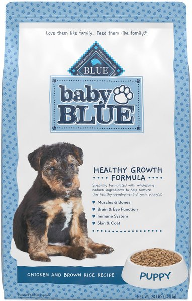 Blue Buffalo Baby Blue Healthy Growth Formula Natural Chicken & Brown Rice Recipe Puppy Dry Food, 24-lb bag slide 1 of 9