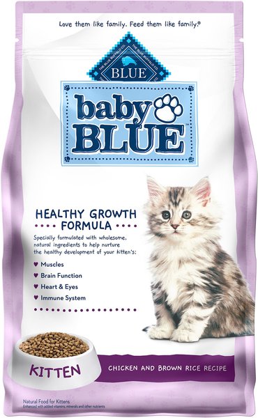 Blue Buffalo Baby Blue Healthy Growth Formula Natural Chicken & Brown Rice Recipe Kitten Dry Food, 5-lb bag slide 1 of 8