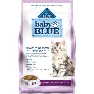 Blue Buffalo Baby Blue Healthy Growth Formula Natural Chicken & Brown Rice Recipe Kitten Dry Food, 5-lb bag