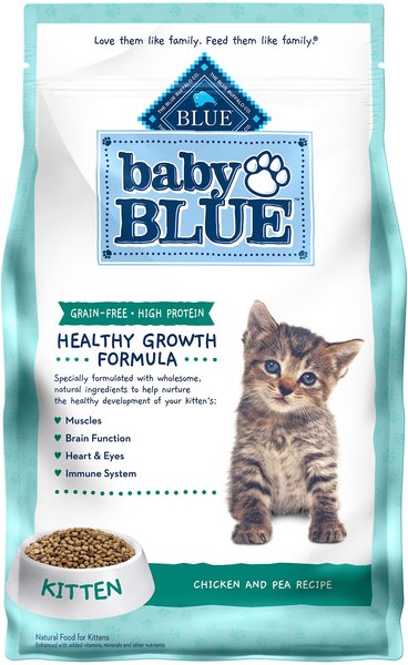 Blue Buffalo Baby Blue Healthy Growth Formula Grain-Free High Protein Chicken & Pea Recipe Kitten Dry Food, 4.5-lb bag slide 1 of 8