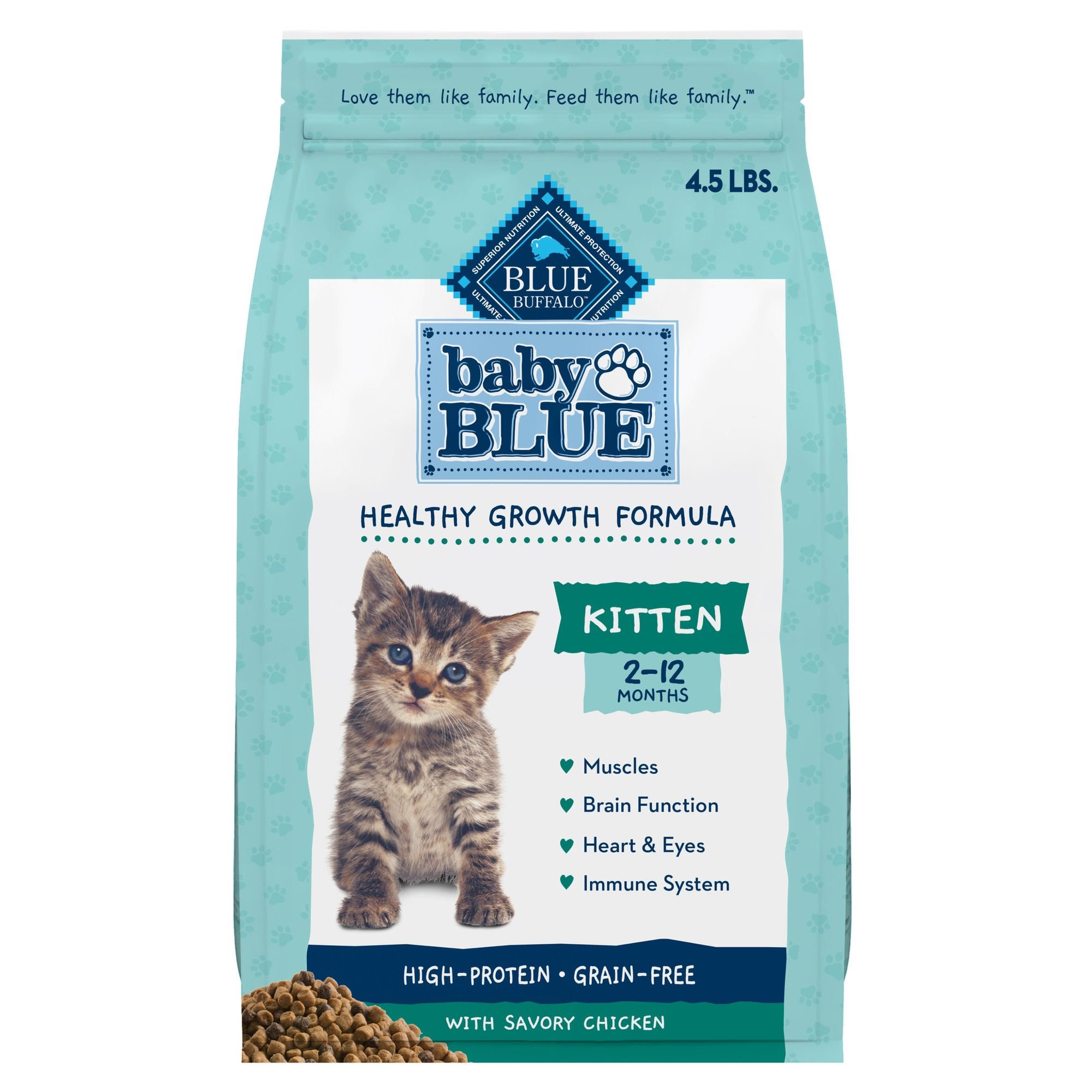 Baby blue kitten food