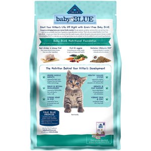 Blue Buffalo Baby Blue Healthy Growth Formula Grain-Free High Protein Chicken & Pea Recipe Kitten Dry Food, 4.5-lb bag